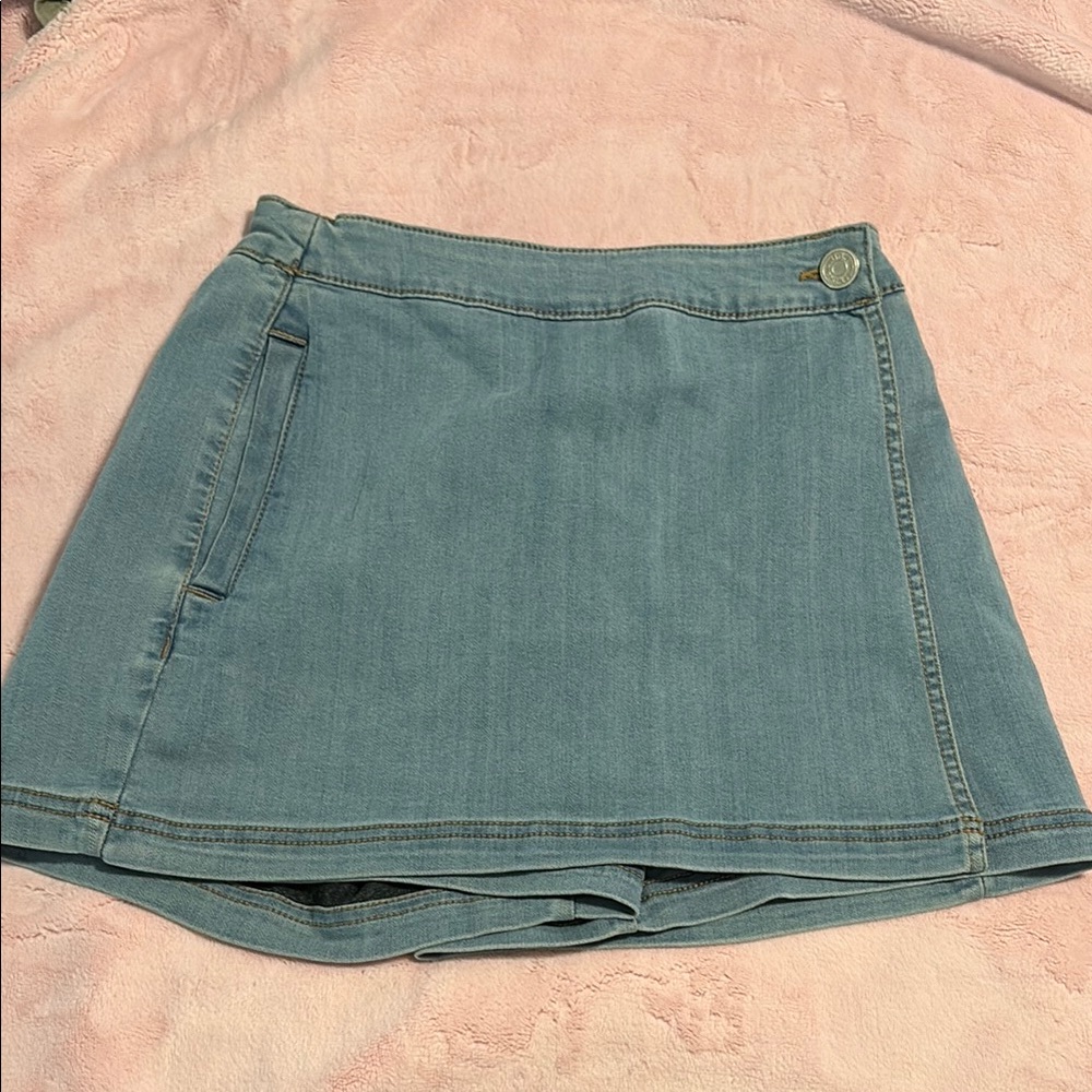 Denim Blue Skirt/ Shorts